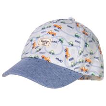 maximo - Baby Boy's Cap Cars mit Klettverschluß - Cap Gr 47-49 cm grau
