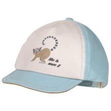 maximo - Baby Boy's Cap Lemur Flexdach mit Klettverschluß - Cap Gr 47-49 cm grau