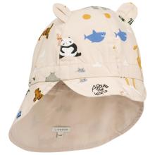 LIEWOOD - Kid's Gorm Reversible Sun Hat with Ears - Cap Gr 48-49 cm - 9-12 Months beige