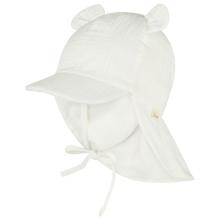 Sterntaler - Kid's Schirmmütze Nackenschutz Ohren - Cap Gr 45 cm weiß