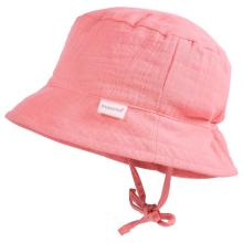 maximo - Baby's Hütchen Bindeband Musselinstoff Futter - Hut Gr 39 cm rosa