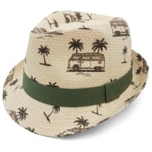 maximo - Boy's Trilby Camper Futter - Hut Gr 55 cm beige