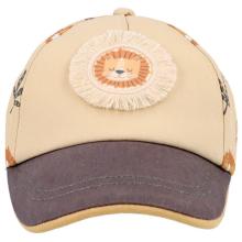 maximo - Kid's Mini Boy-Cap Löwe Patch Leichte Waschoptik - Cap Gr 49-51 cm beige