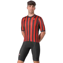 Set (Radtrikot + Radhose) CASTELLI Competizione 3 AC Milan Set (2 Teile), für