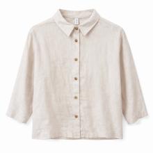 Mazine Damen 3/4 Sleeve Linen Bluse