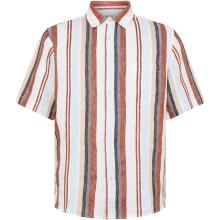 KnowledgeCotton Apparel Herren Multi Stripe Linen Hemd