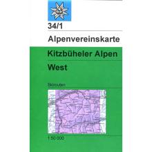 DAV AV-Karte 34/1 Kitzbüheler Alpen West Ski