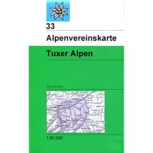 DAV AV-Karte 33 Tuxer Alpen, Skirouten
