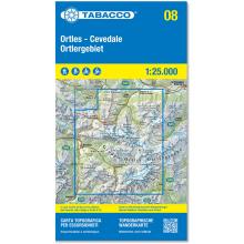 Tabacco Ortlergebiet - Cevedale 08 Wanderkarte