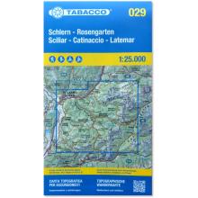 Tabacco Schlern - Rosengarten - Regglberg 029 Wanderkarte