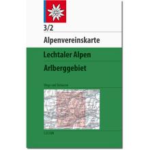 DAV AV-Karte 3/2 Lechtaler Alpen Arlberggebiet W+S