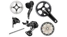 Shimano GRX RX820 Komplettgruppe 1x12-fach 40 Zähne - 165mm (BULK)