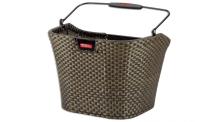 Rixen &amp; Kaul KLICKfix Structura Fahrradkorb 35x26x25cm bronze