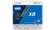 KMC X8 Kette 8-fach - 114-Glieder silver