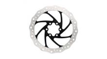 Barbieri 02 Bremsscheibe 6-Loch 180mm schwarz/silber