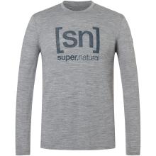 Super.Natural Herren Denim Logo Longsleeve