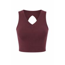 Mandala Damen Cropped V-Neck Top