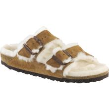 Birkenstock Damen Arizona Shearling Suede Narrow Sandale