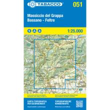 Tabacco Massiccio del Grappa 051 Wanderkarte