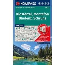 Kompass Verlag WK 32 Klostertal, Montafon, Bludenz, Schruns