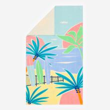 Handtuch Strand L 145 × 85 cm - Fun türkis
