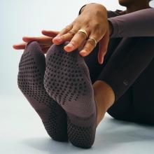 Sportsocken rutschfest Damen - braun