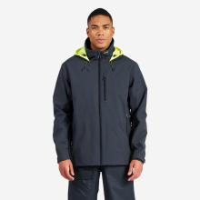 Segeljacke Herren wasserdicht winddicht 500 grau/gelb