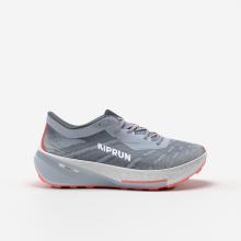 Laufschuhe Straße Trailrunning Damen - Kipcore Gravel grau/weiß