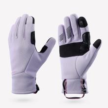 Handschuhe Kinder 6–14 Jahre touchscreenfähig Stretch Wandern - Hike500 violett