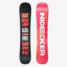 Snowboard Herren All Mountain - Nidecker Cheat Code schwarz/rot