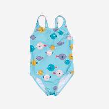 Badeanzug Baby/Mädchen - Fische blau