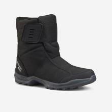 Winterstiefel Herren warm wasserdicht Klett Winterwandern - NH100 schwarz