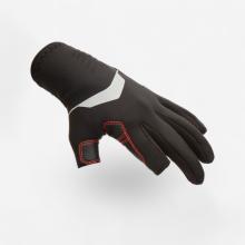 Segelhandschuhe Damen/Herren Dreifinger Neopren 1 mm Sailin 900 schwarz