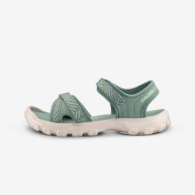 Trekkingsandalen Kinder Größe 32–37 Klettverschluss Wandern - NH100 grün