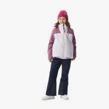 Skijacke Mädchen 6 – 14 Jahre warm wasserdicht - 500 warm rosa