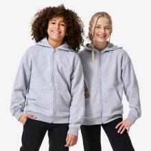 Kapuzenjacke Kinder Loose Fit - grau