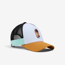 Damen/Herren Beachvolleyball Cap - BVC500 weiß/braun