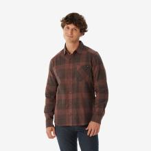 Trekkinghemd Herren langarm warm - Travel500 braun