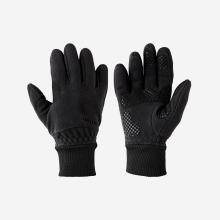 Fahrrad-Winterhandschuhe 100 Fleece schwarz