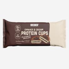 Protein Cups mit Schokoüberzug Cookie & Cream 2 × 21 g