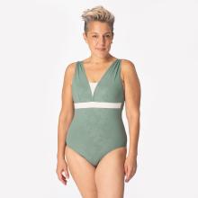 Badeanzug Aquakokoon kompatibel mit Brustprothese grün
