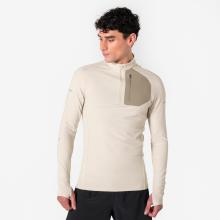Laufshirt langarm Herren mit 1/2 Reißverschluss - Run 900 Warm beige