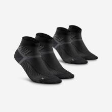 Wandersocken Damen/Herren halbhoch - Hike 500 2 Paar schwarz