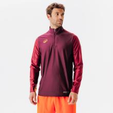 Damen/Herren Fußball Sweatshirt 1/2 Zip - Viralto Wavy Club bordeaux/violett