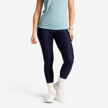Leggings Damen hoher Bund atmungsaktiv - dunkelblau