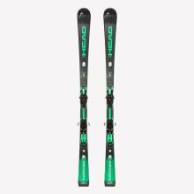 Ski Herren mit Bindung Piste - SuperShape E-Magnum Head schwarz/grün