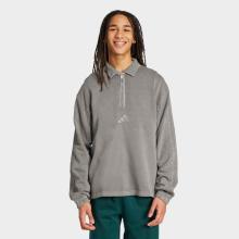 Sweatshirt Frottee halber Zipp verwaschen - All Szn grau