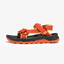 Sandalen Kinder Gr. 28–38 bequem Klettverschluss Wandern - NH500 orange