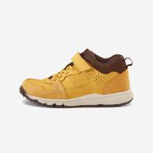 Fitnessschuhe Sneaker Kinder Klettverschluss Leder - Protect 560 ocker/braun