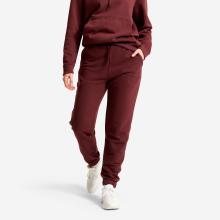Jogginghose Damen gerade Baumwolle - bordeaux